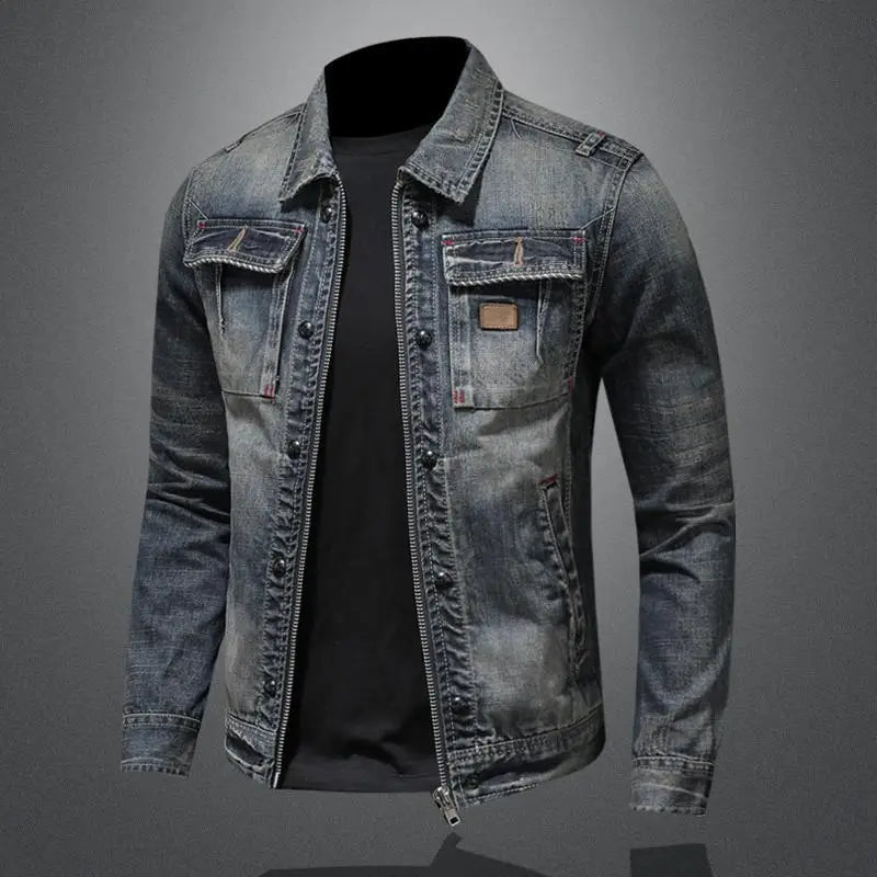 Shess | Chaqueta de Jean Retro Carl