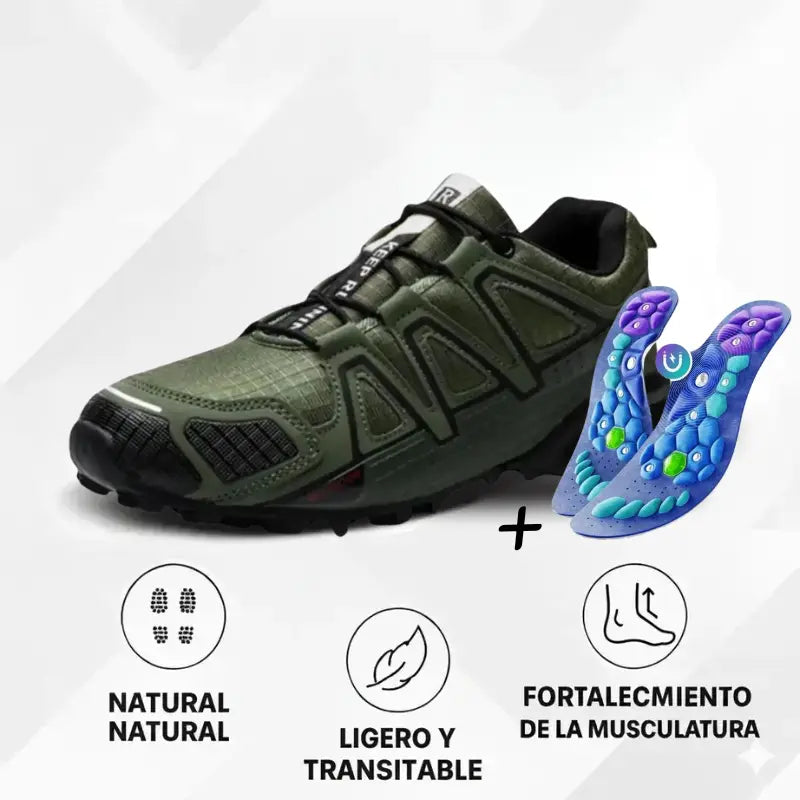 OrthoTrekking Hallux Zapatos de Senderismo y Trekking Ergonómicos.