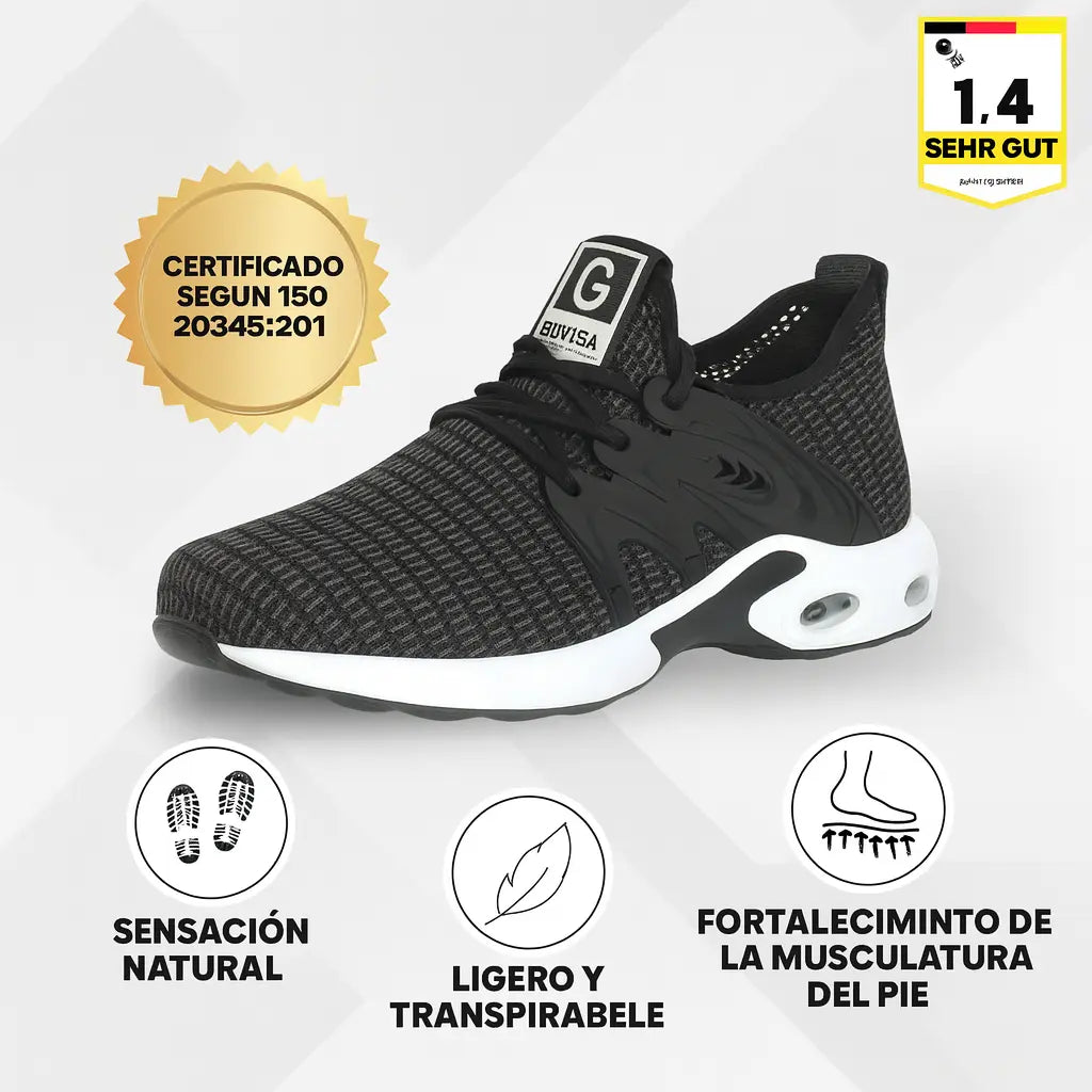 Zapato de Seguridad Ergonómico Orthostahl que Alivia el Dolor
