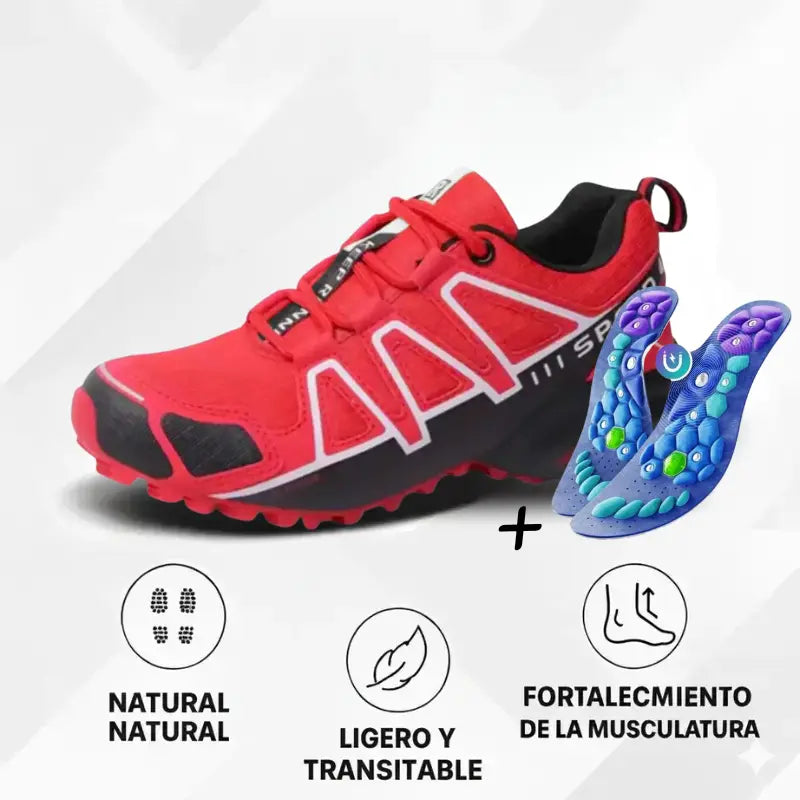 OrthoTrekking Hallux Zapatos de Senderismo y Trekking Ergonómicos.