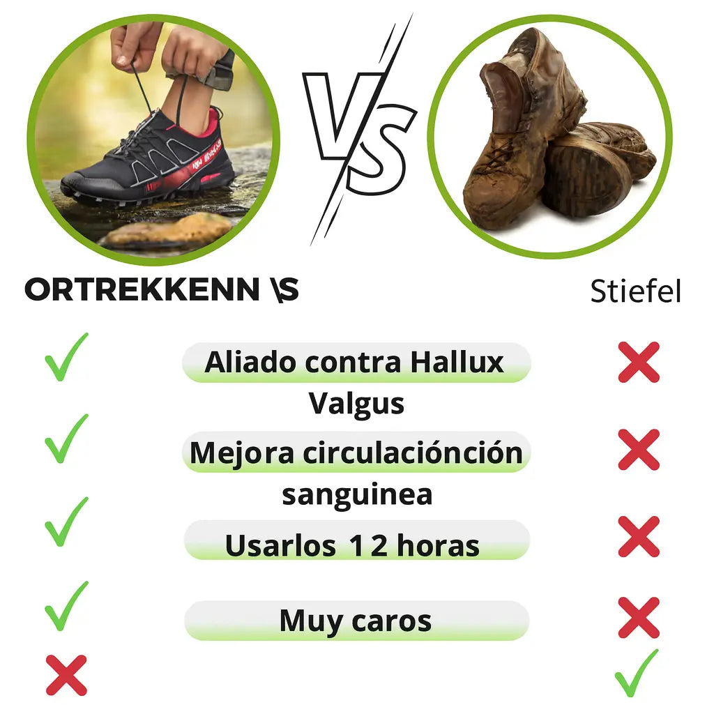 OrthoTrekking Hallux Zapatos de Senderismo y Trekking Ergonómicos.