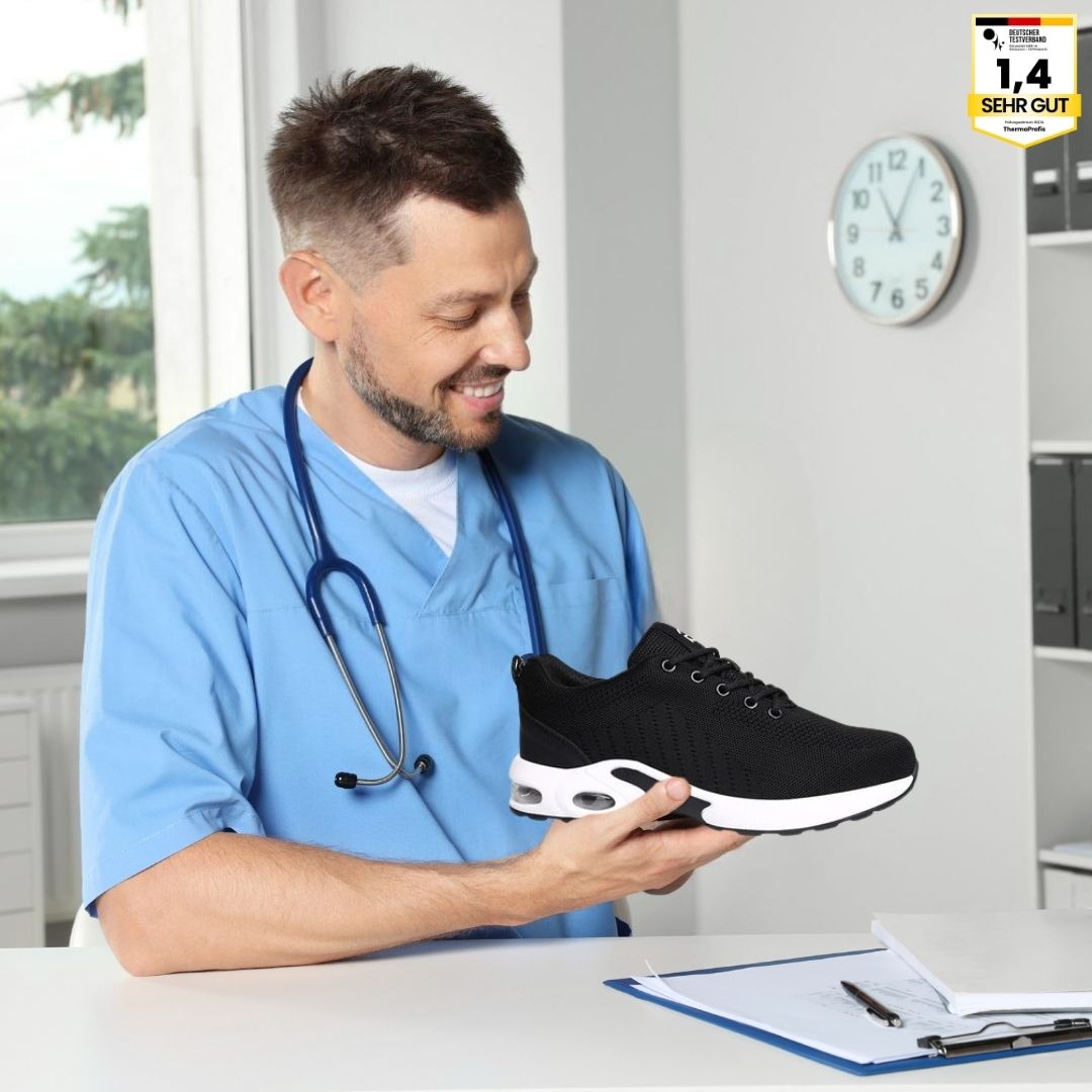 Zapato de Seguridad Ergonómico Orthostahl que Alivia el Dolor