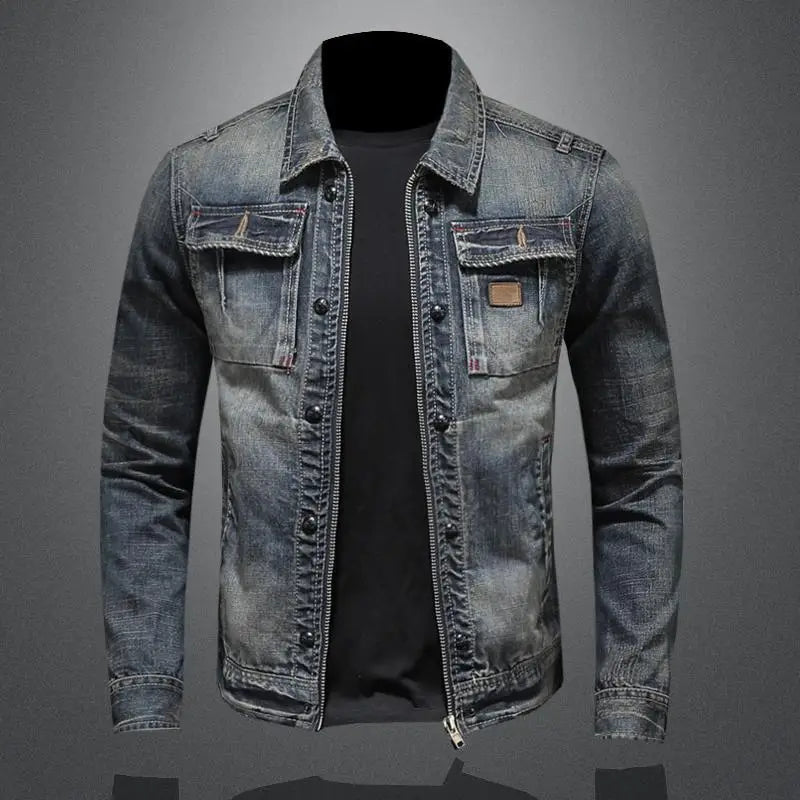 Shess | Chaqueta de Jean Retro Carl