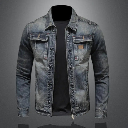 Shess | Chaqueta de Jean Retro Carl
