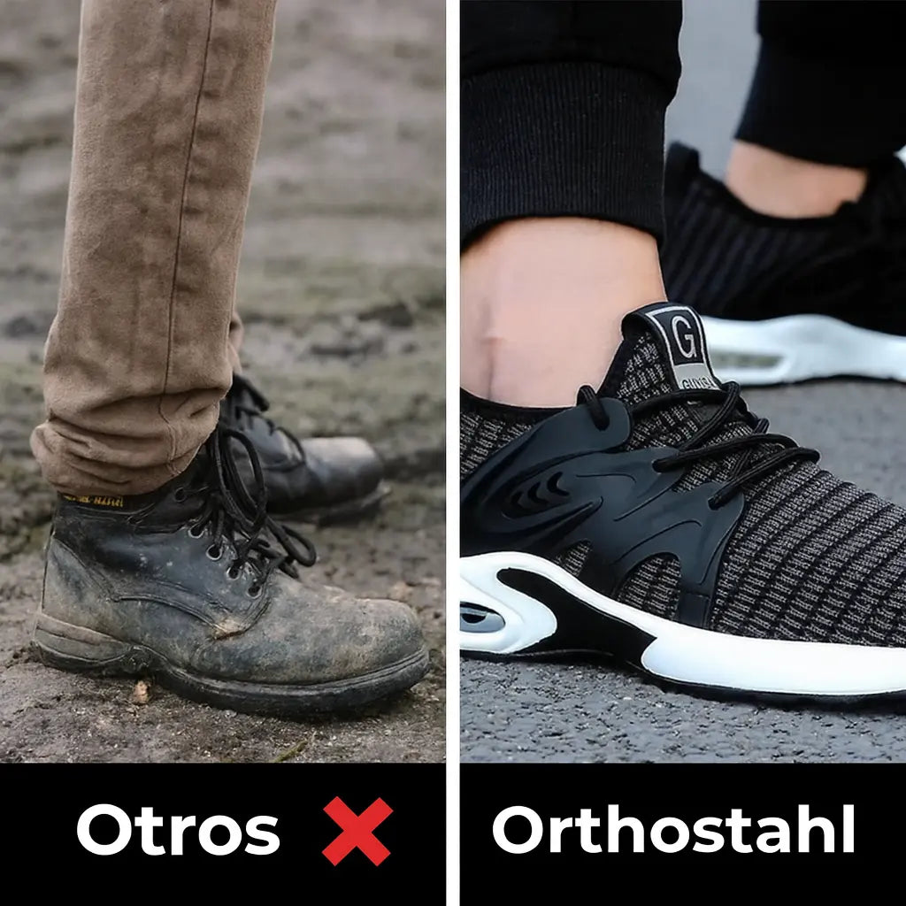Zapato de Seguridad Ergonómico Orthostahl que Alivia el Dolor