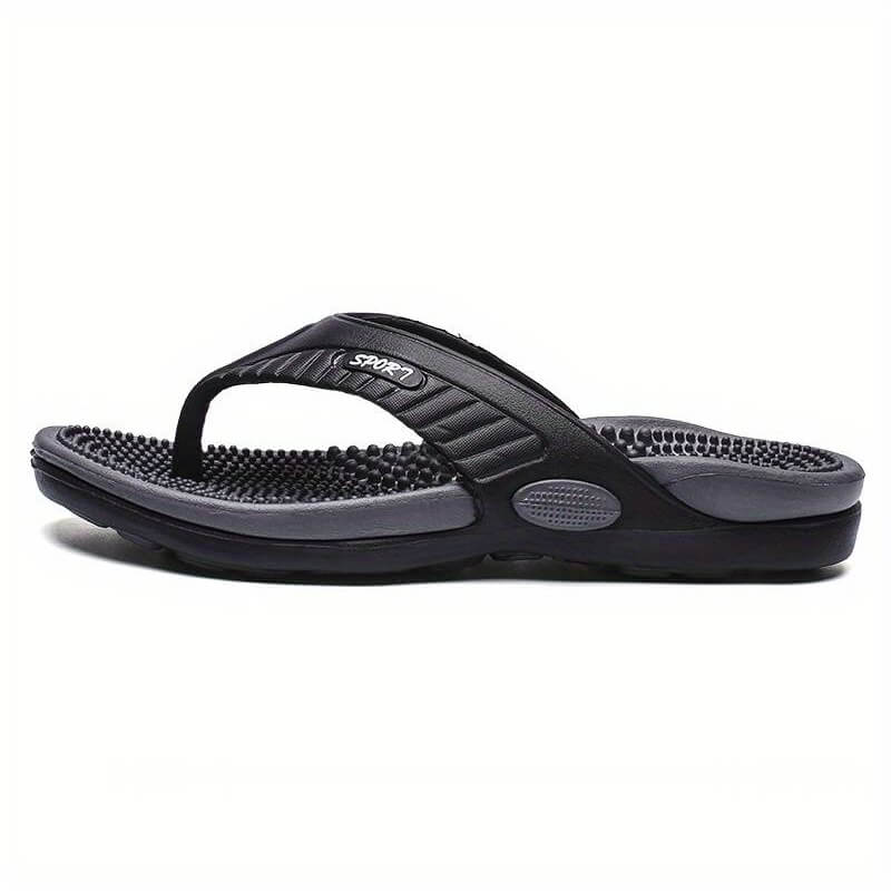 Chinelo Masajeador Ortopédico Sport Negro