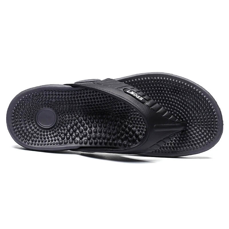 Chinelo Masajeador Ortopédico Sport Negro