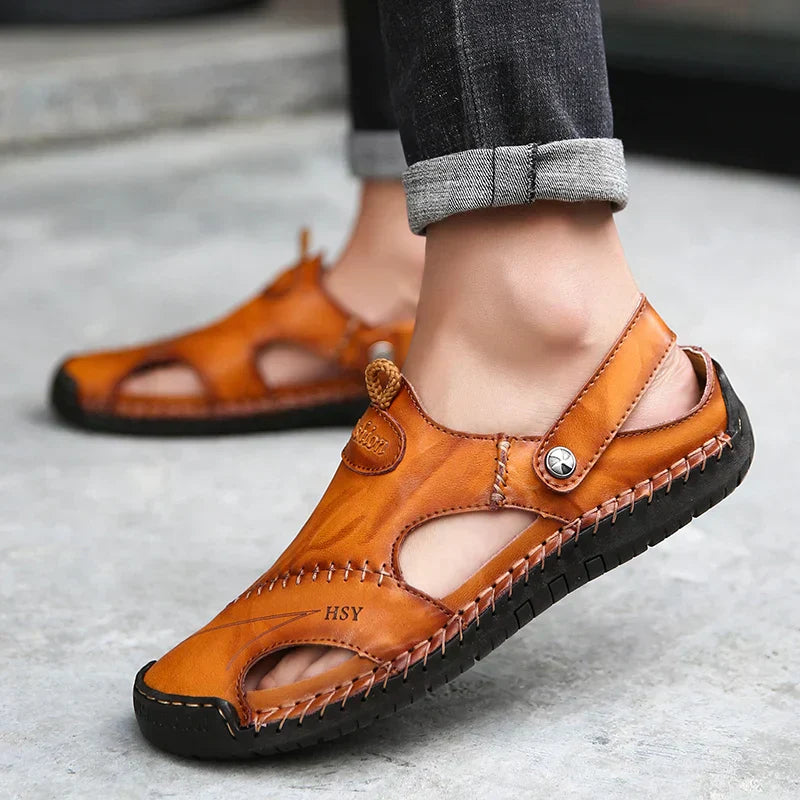 Sandalias Ortopédicas de Cuero | OrthoFlex