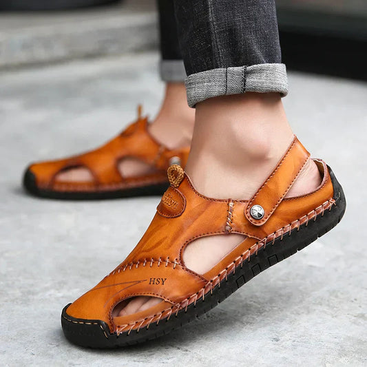 Sandalias Ortopédicas de Cuero | OrthoFlex