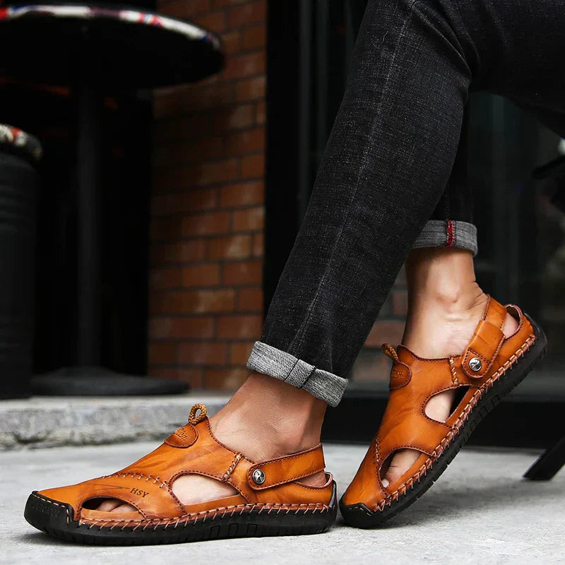 Sandalias Ortopédicas de Cuero | OrthoFlex