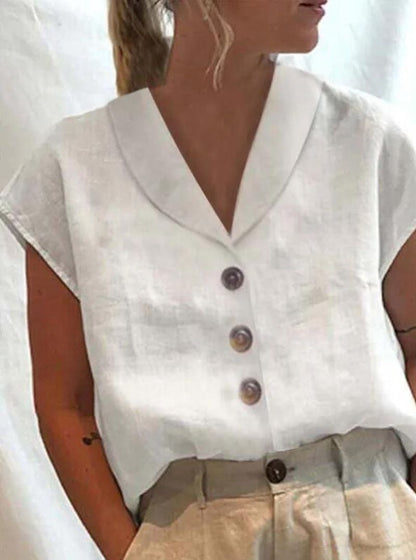 Gasin | Blusa de cuello elegante para mujeres