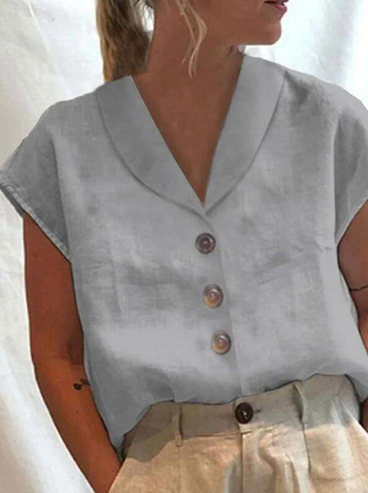 Gasin | Blusa de cuello elegante para mujeres