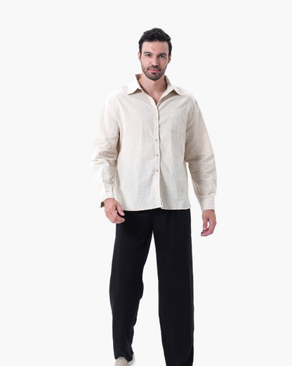 Chaqueta de Lino Old Money (Mangas Largas)
