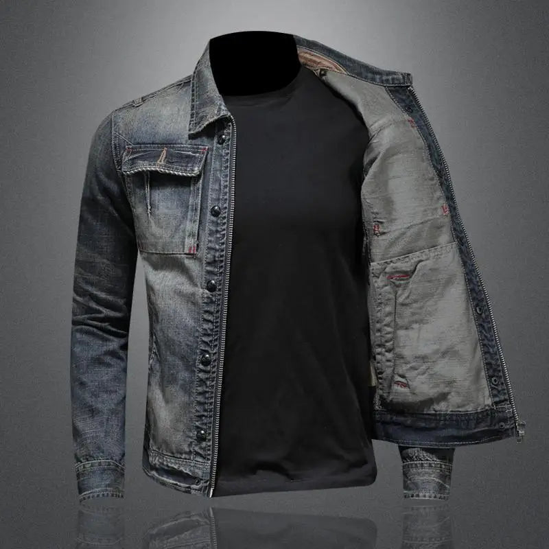 Shess | Chaqueta de Jean Retro Carl